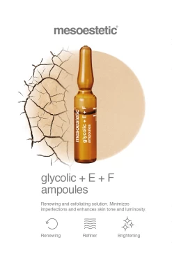 Mesoestetic Glycolic + Vitamin E & F Ampoules 10 X 2ml