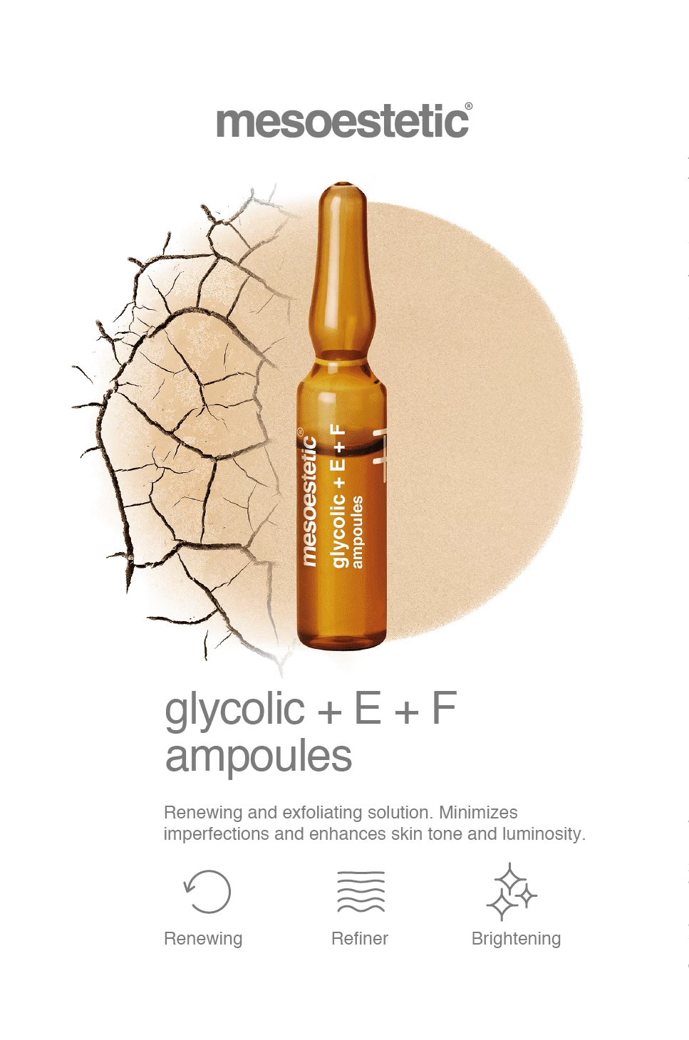 Mesoestetic Glycolic + Vitamin E & F Ampoules 10 X 2ml 3 Mesoestetic Glycolic + Vitamin E & F Ampoules 10 X 2ml