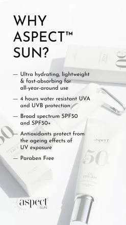 Aspect Sun Hydrating Face SPF 50+ -Care Product Shop aspect sun envirostat face SPF 50 83ddf7d0 dbf3 46a0 b85d 582f897c4887