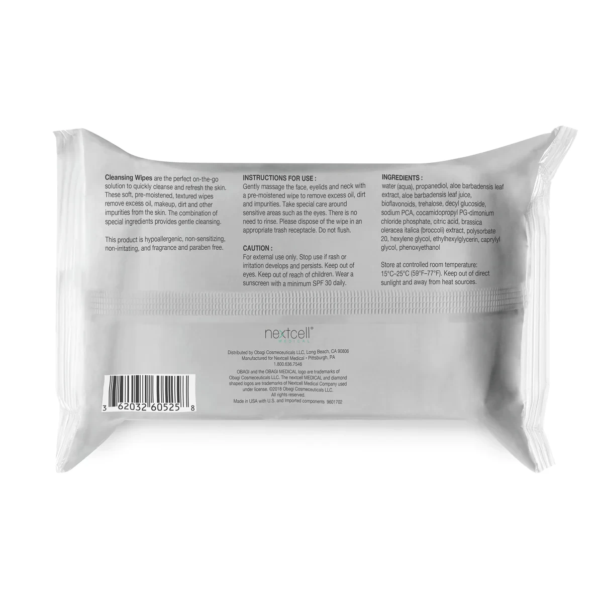 Obagi On The Go Cleansing & Makeup Removing Wipes 8 Obagi On The Go Cleansing & Makeup Removing Wipes - Image 6